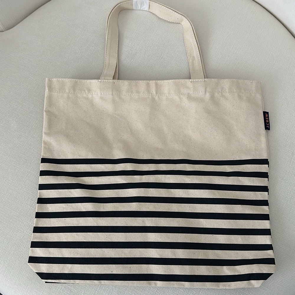 NWT J. Crew Natural Canvas Tote